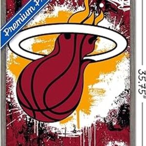 Miami Premium Red and Orange Poster